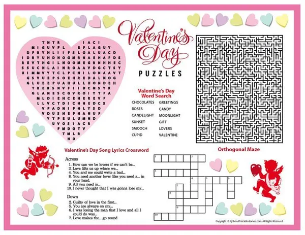 game valentine - Valentine’s Day Puzzle